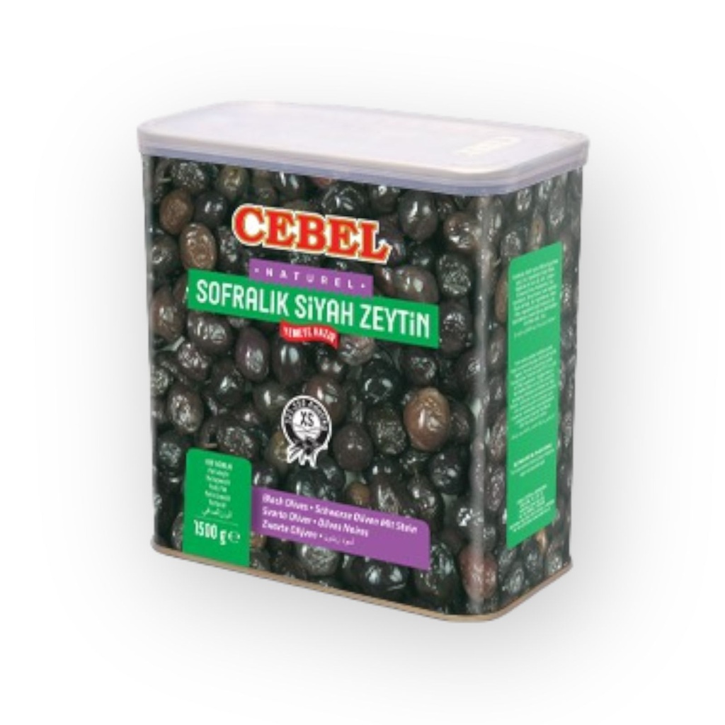 CEBEL BLACK OLIVES 1.5KG