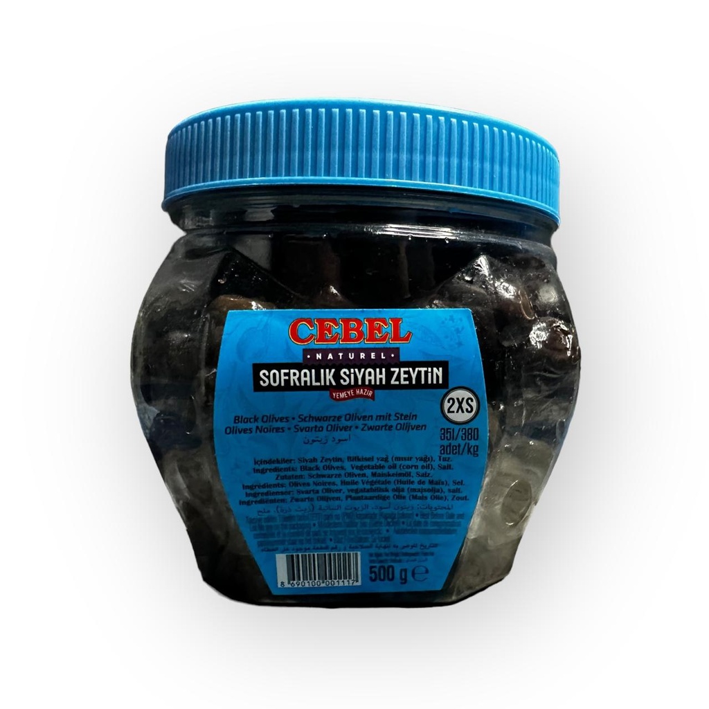 CEBEL BLACK OLIVES 500G