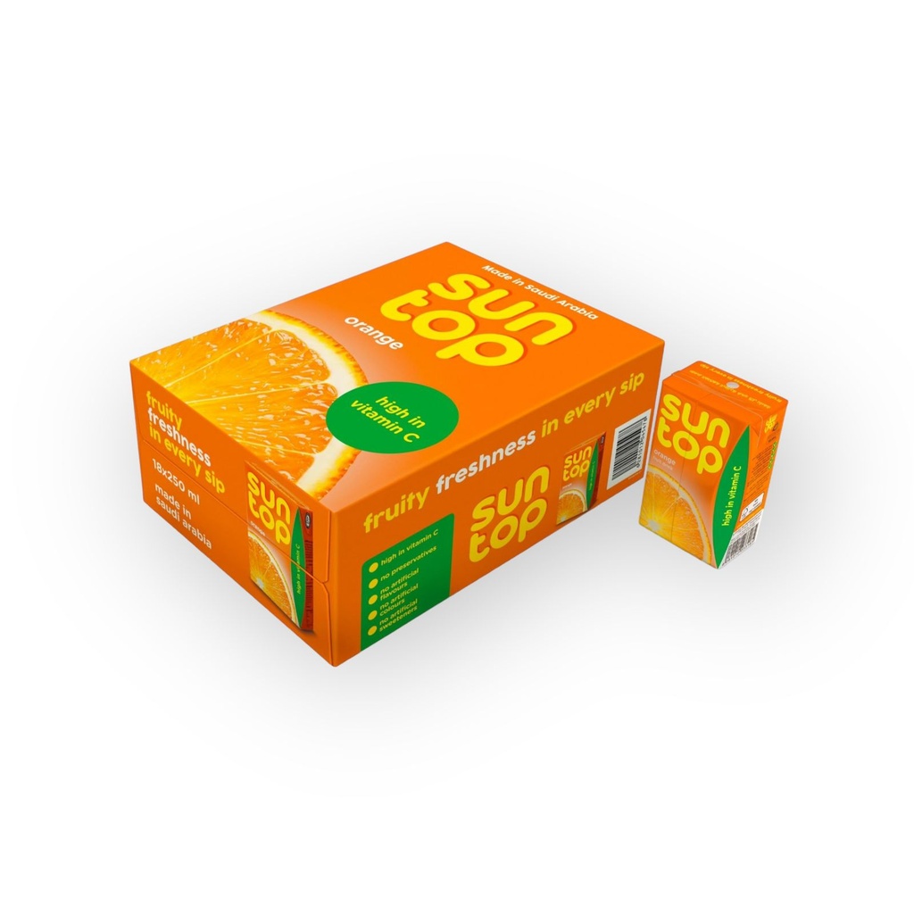 SUNTOP ORANGE 250ML 18PCS