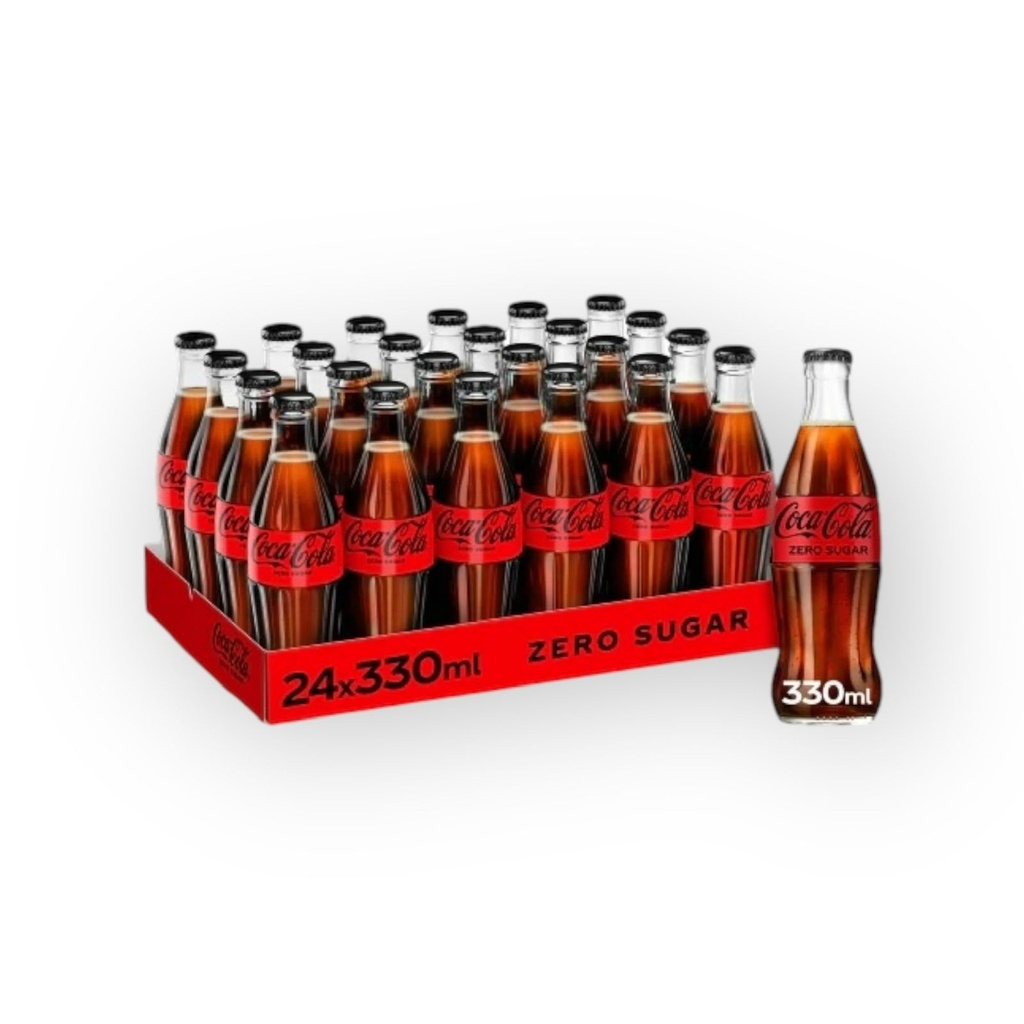 Coca Cola Zero Glass Bottle 250ml 24pcs