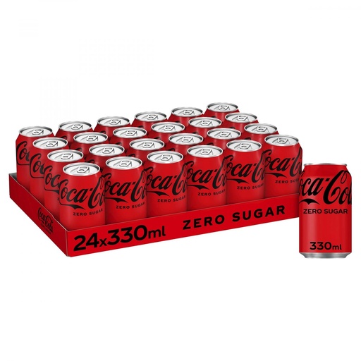 COCA COLA ZERO 330ML 24pcs