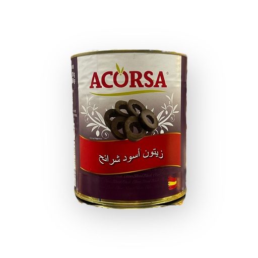 Acorsa Sliced Black Olives 3KG 6pcs