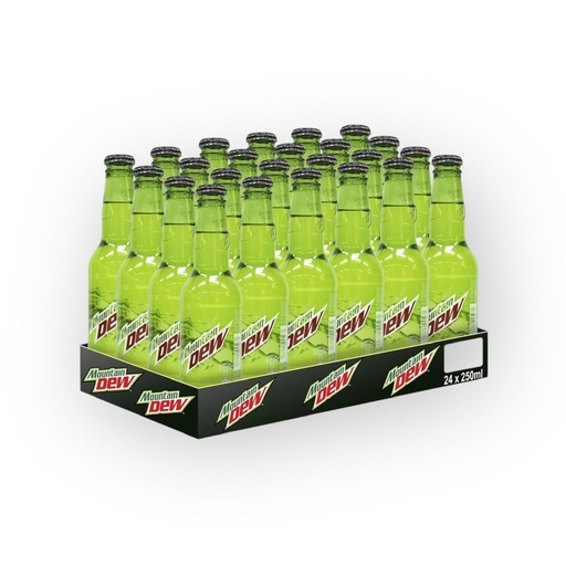 Dew Glass Bottle 250ml 24pcs